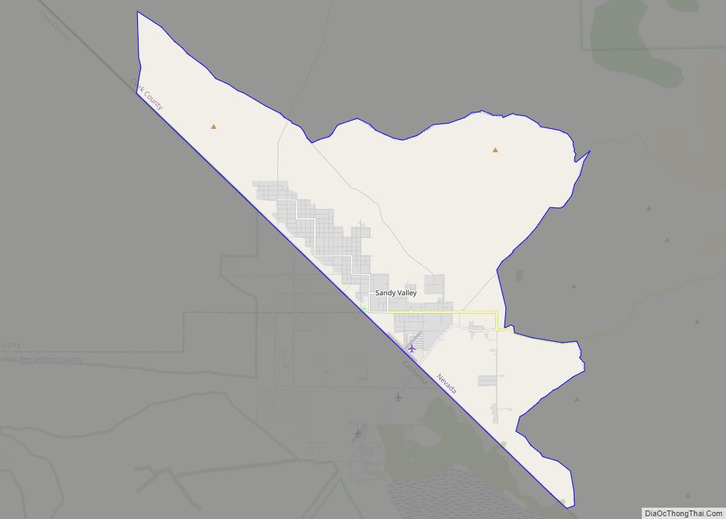 Map of Sandy Valley CDP