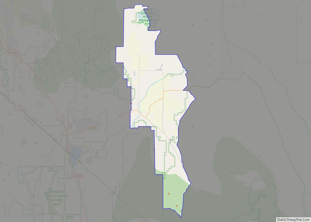 Map of Smith Valley CDP