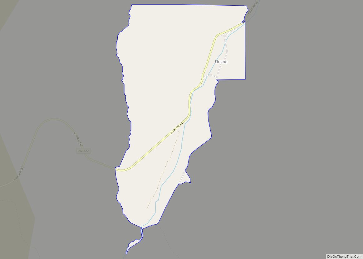 Map of Ursine CDP