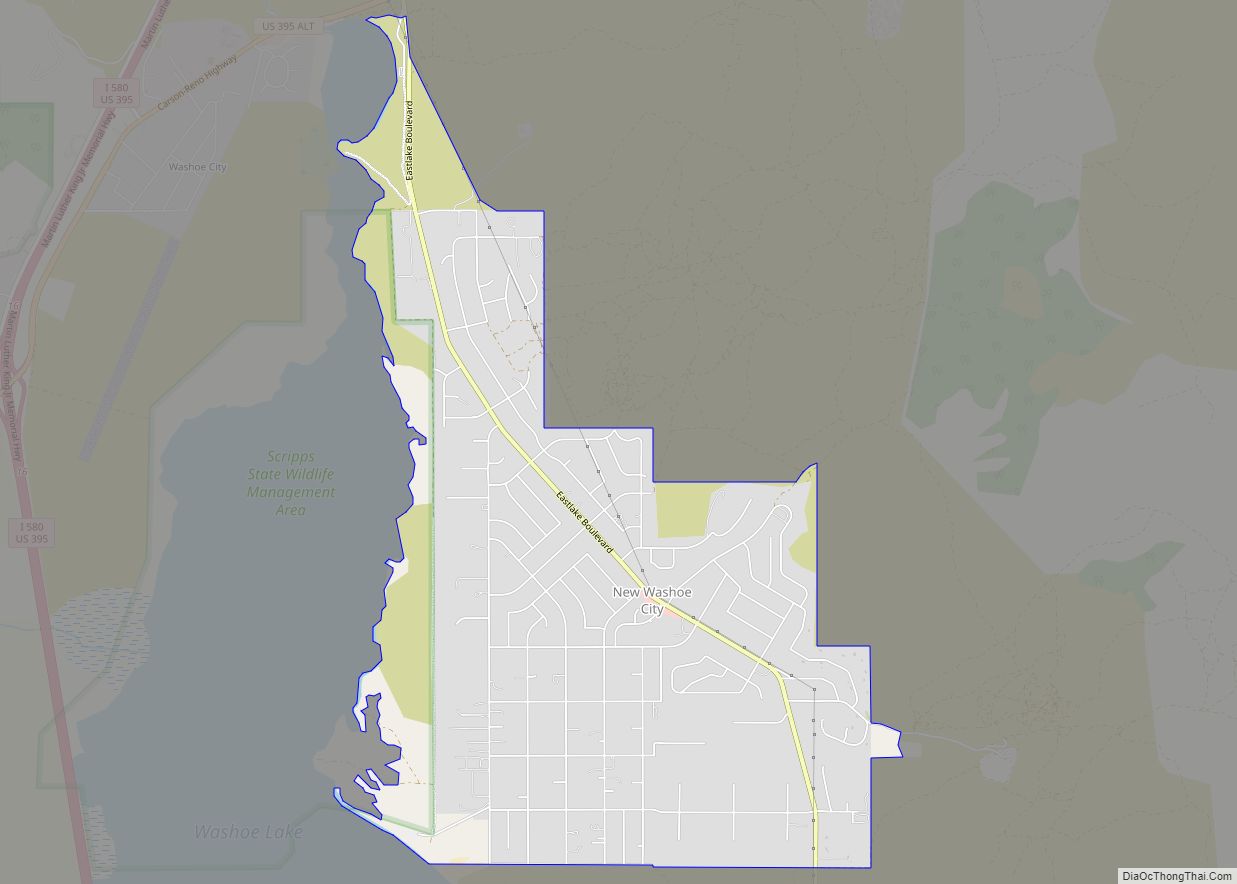 Map of Washoe Valley CDP