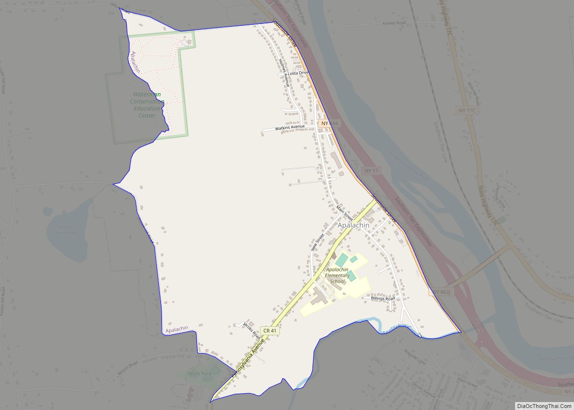 Map of Apalachin CDP
