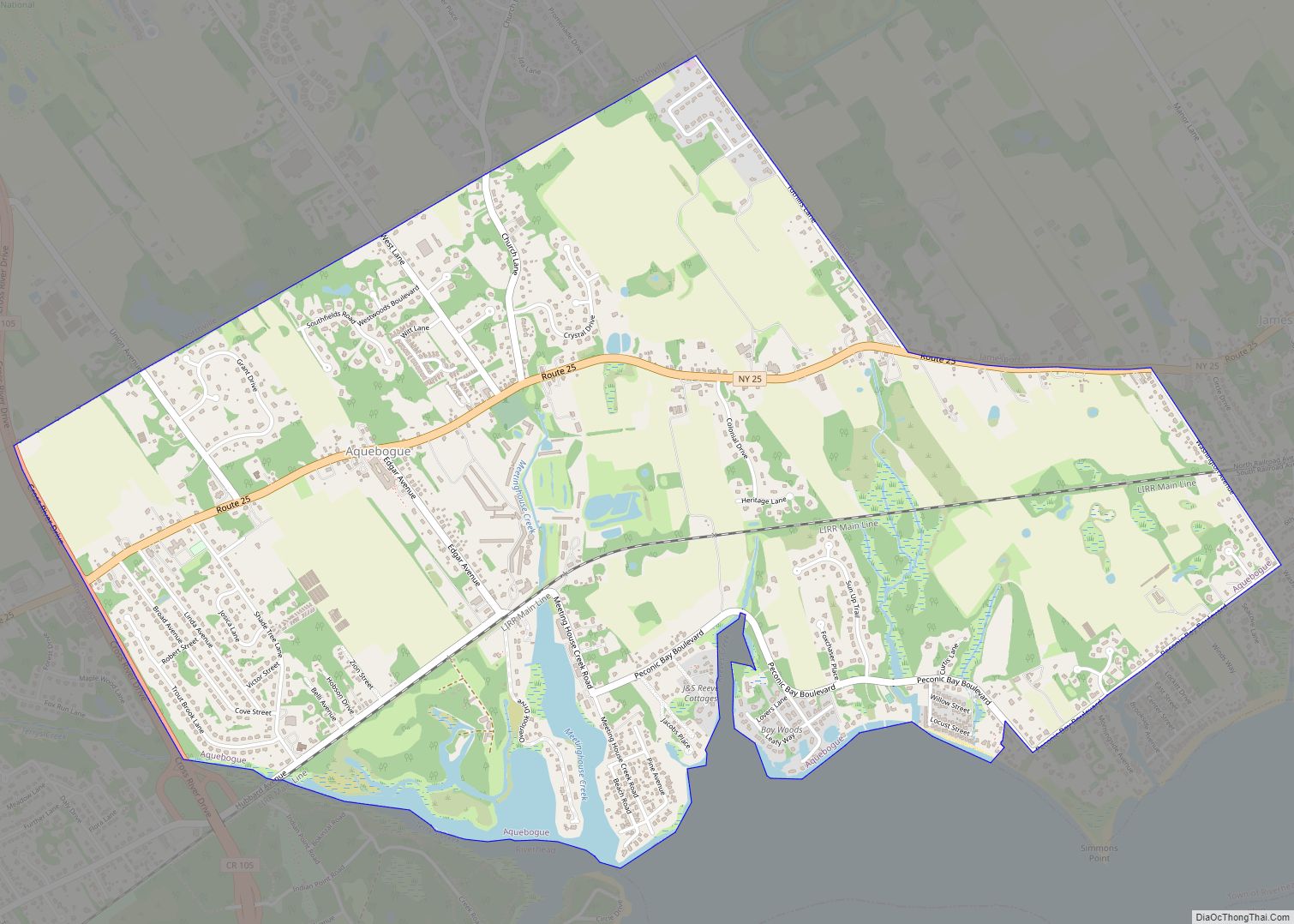 Map of Aquebogue CDP