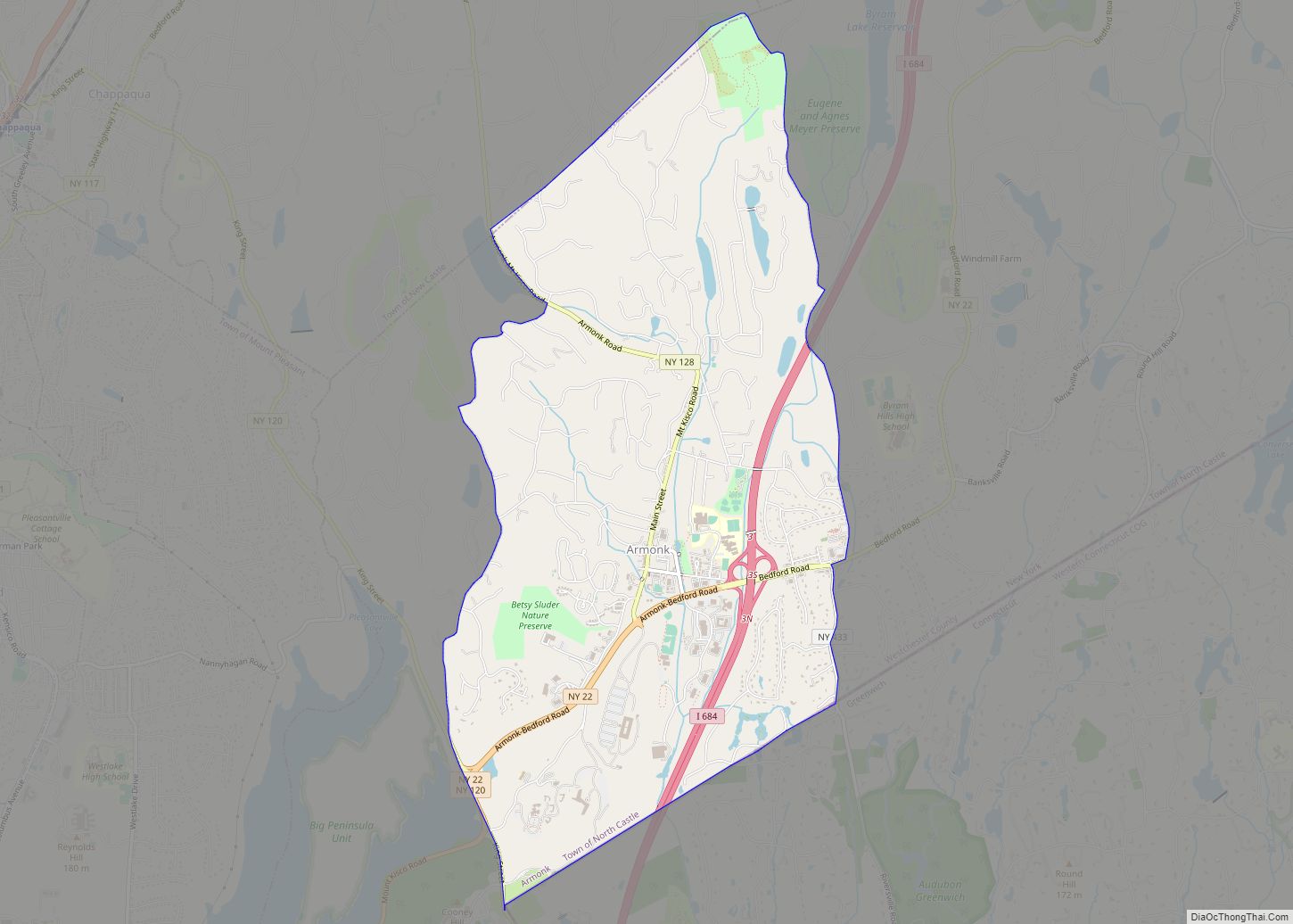Map of Armonk CDP