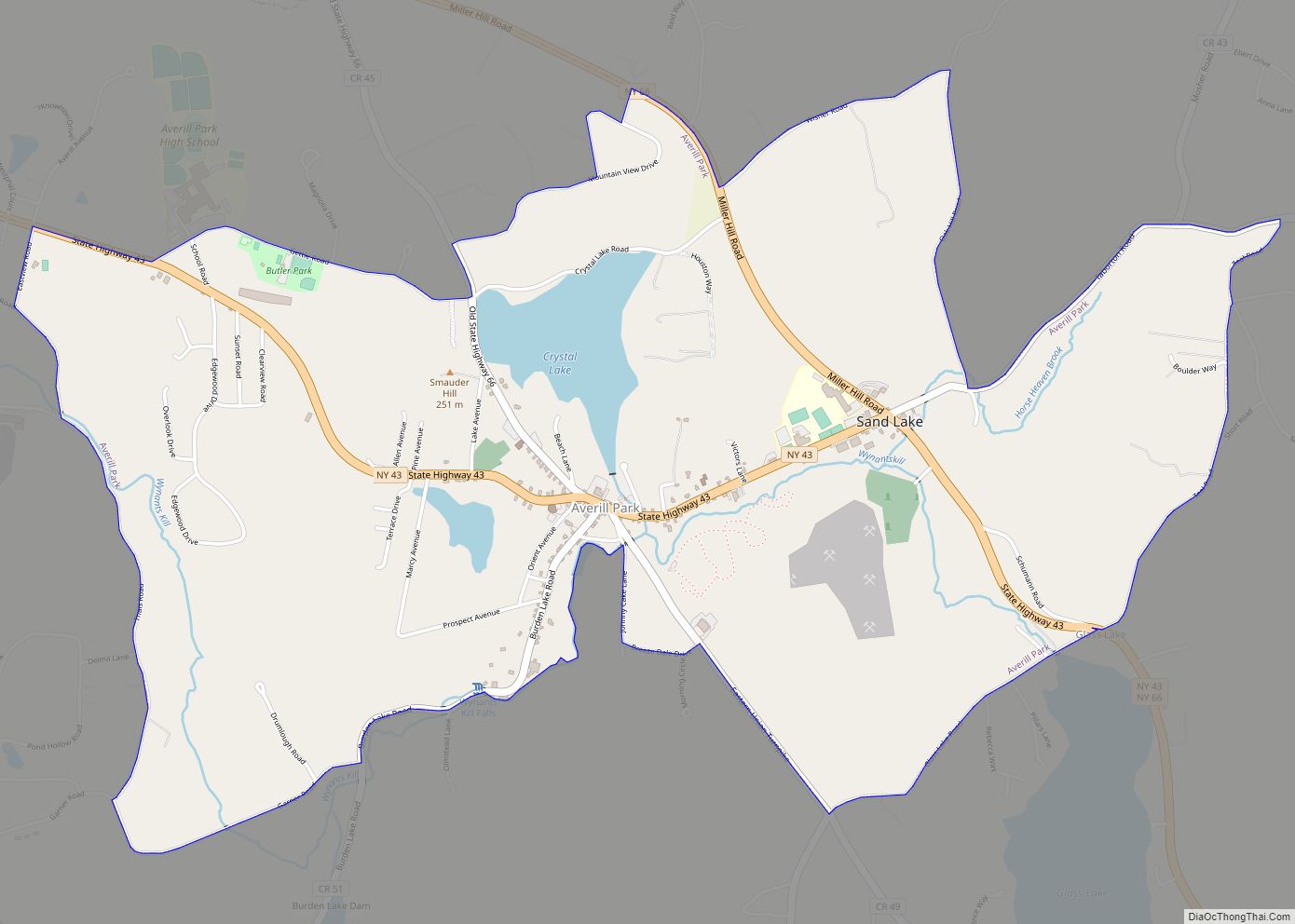 Map of Averill Park CDP