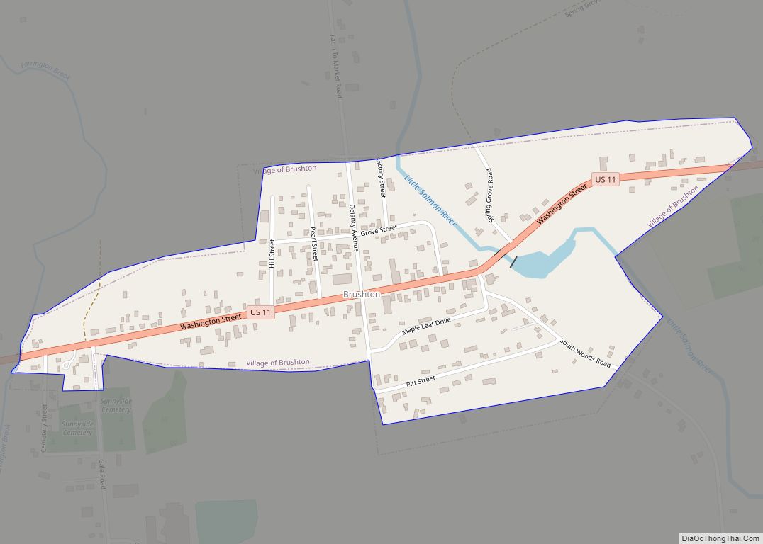 Map of Brushton village