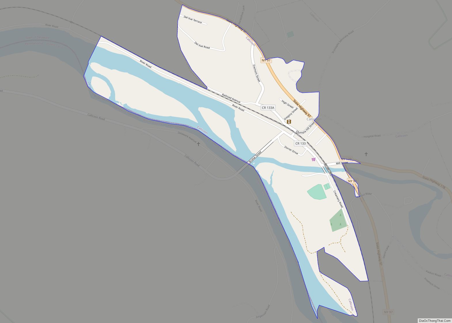 Map of Callicoon CDP