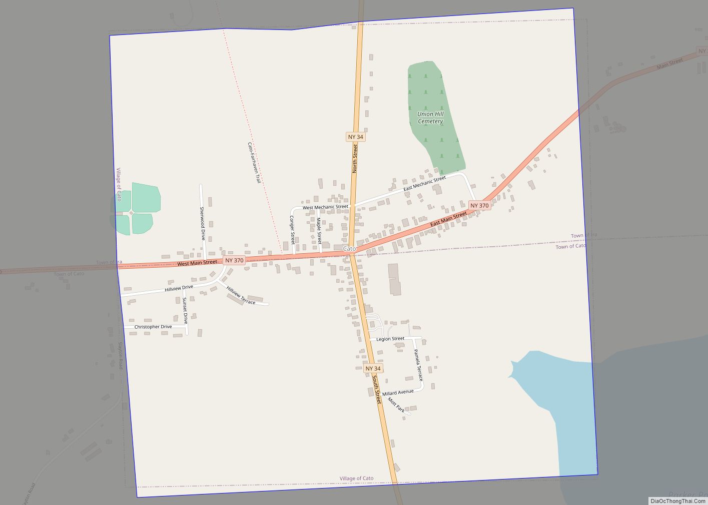 Map of Cato village