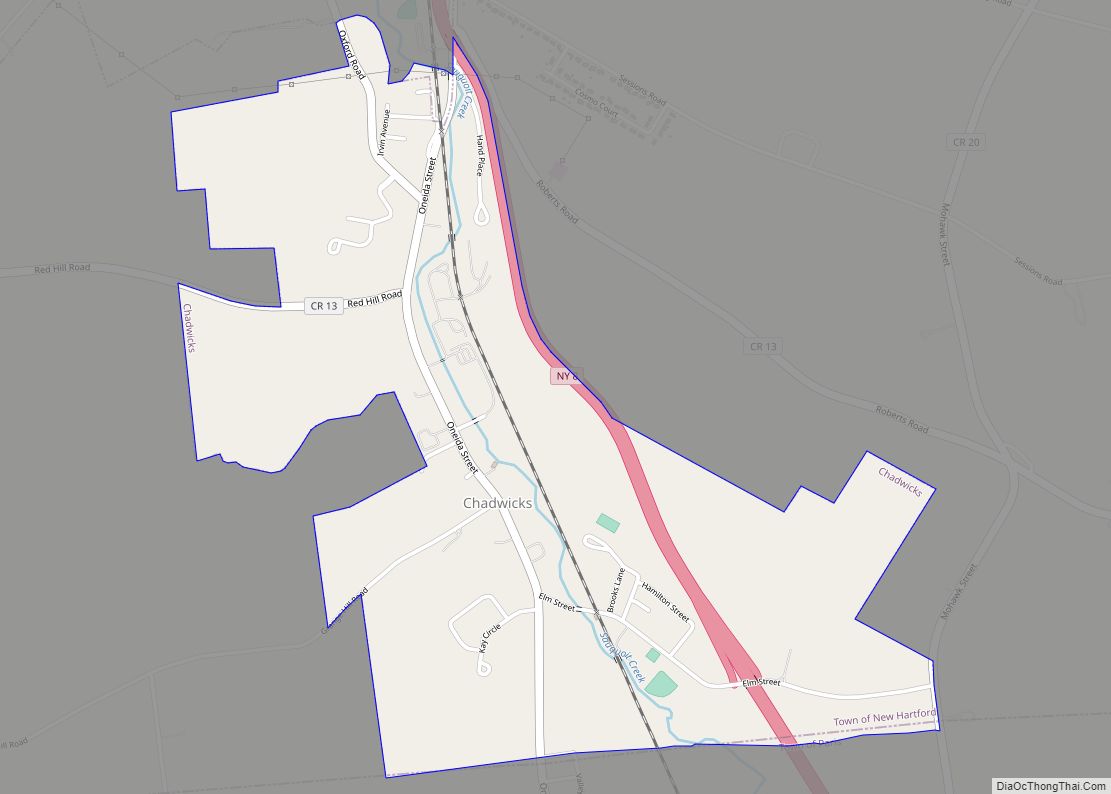 Map of Chadwicks CDP