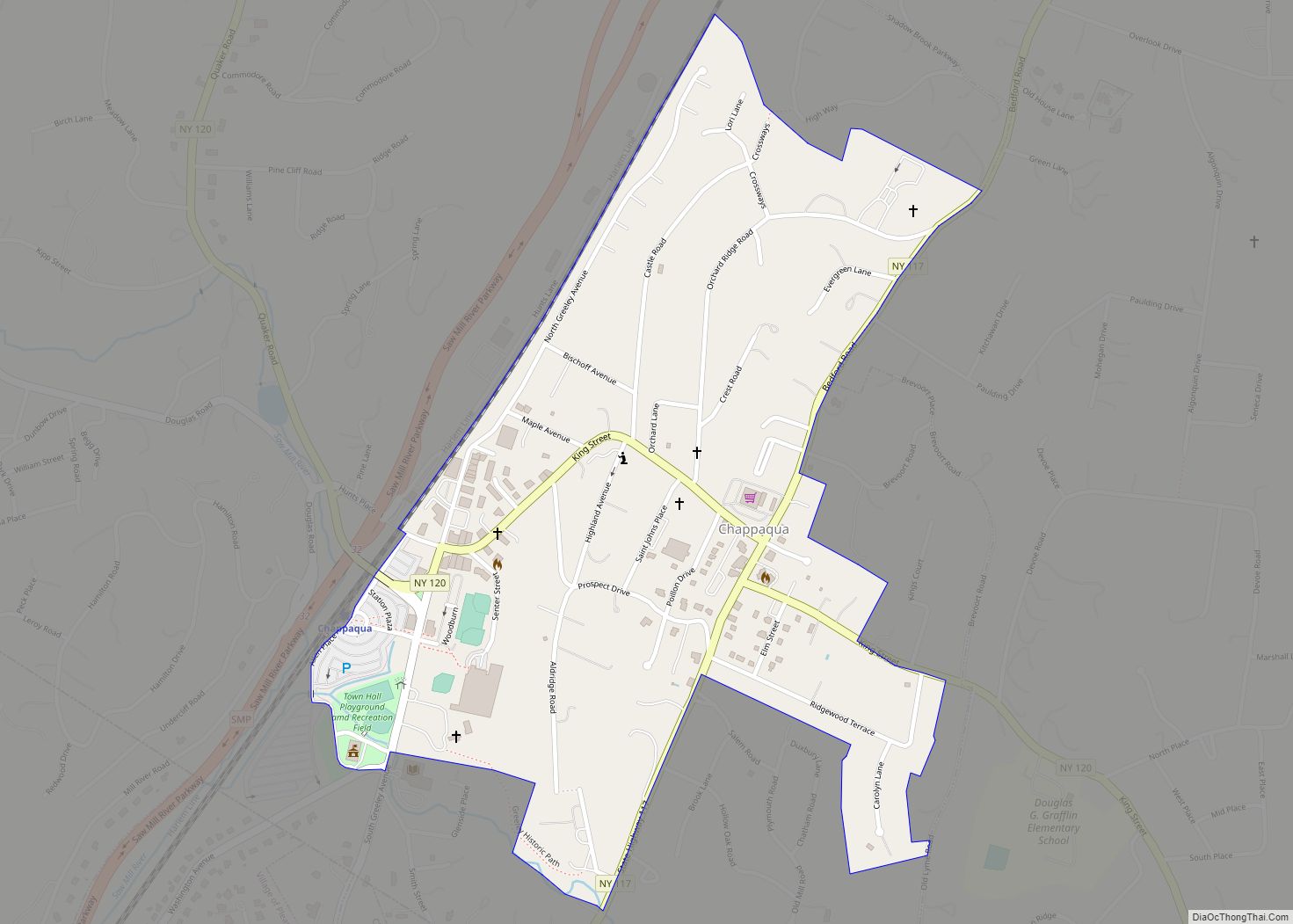 Map of Chappaqua CDP