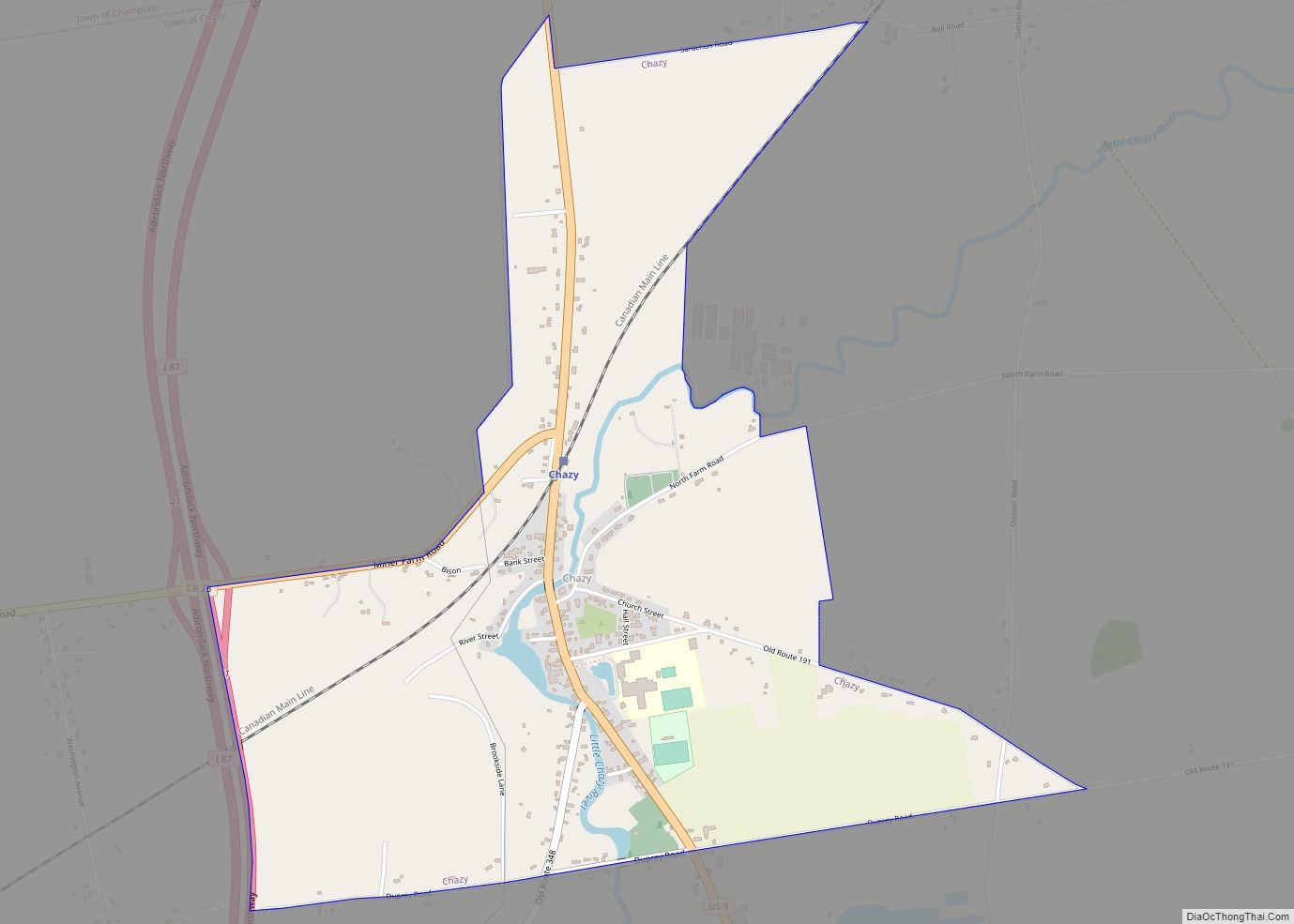 Map of Chazy CDP
