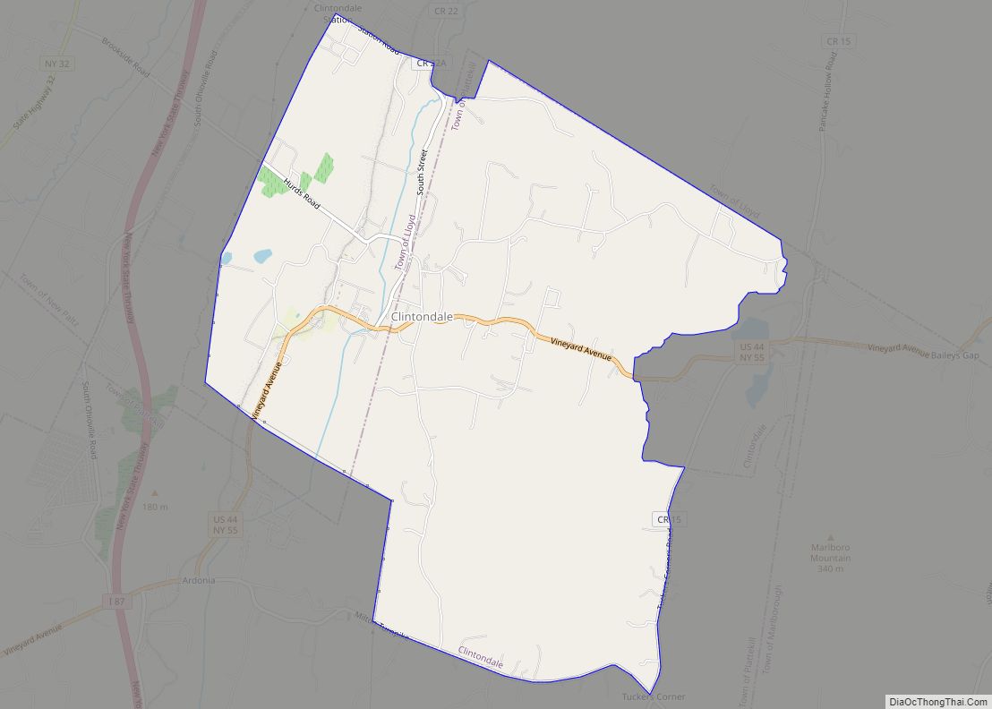 Map of Clintondale CDP