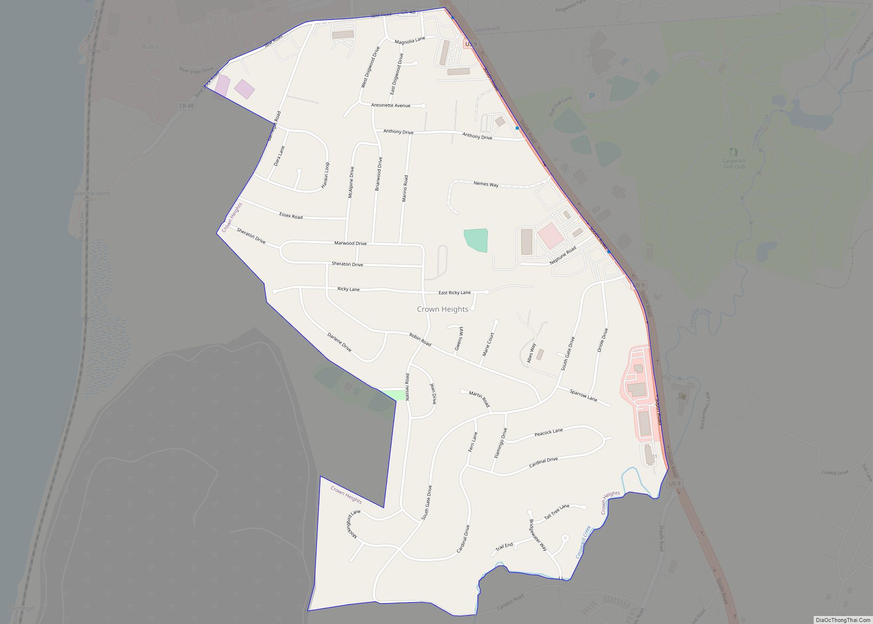 Map of Crown Heights CDP