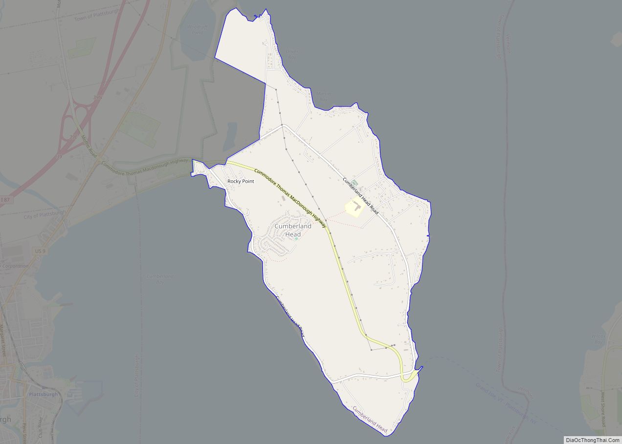 Map of Cumberland Head CDP