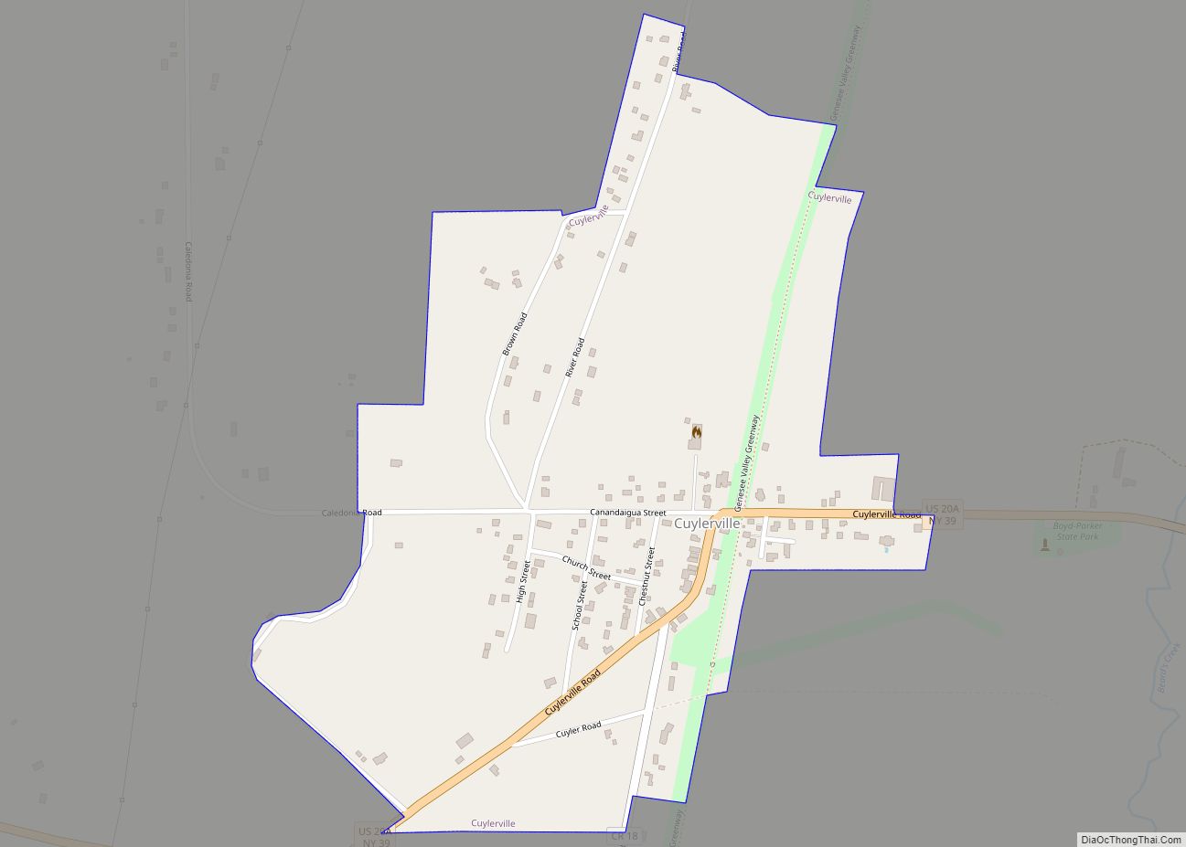 Map of Cuylerville CDP