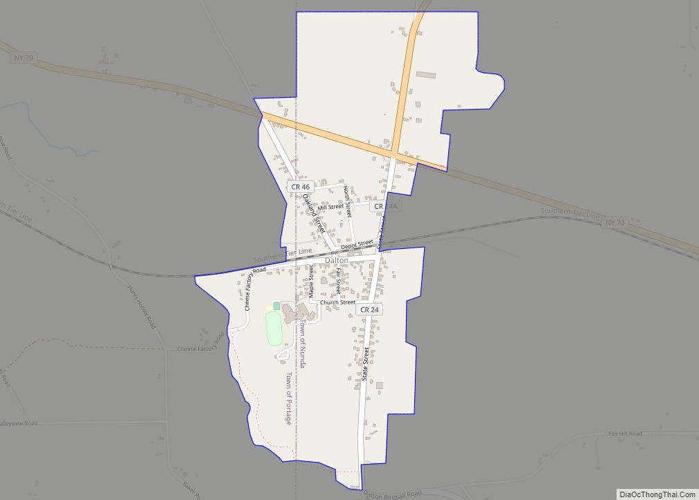 Map of Dalton CDP, New York