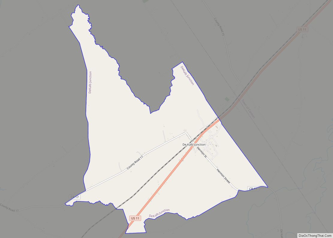 Map of DeKalb Junction CDP