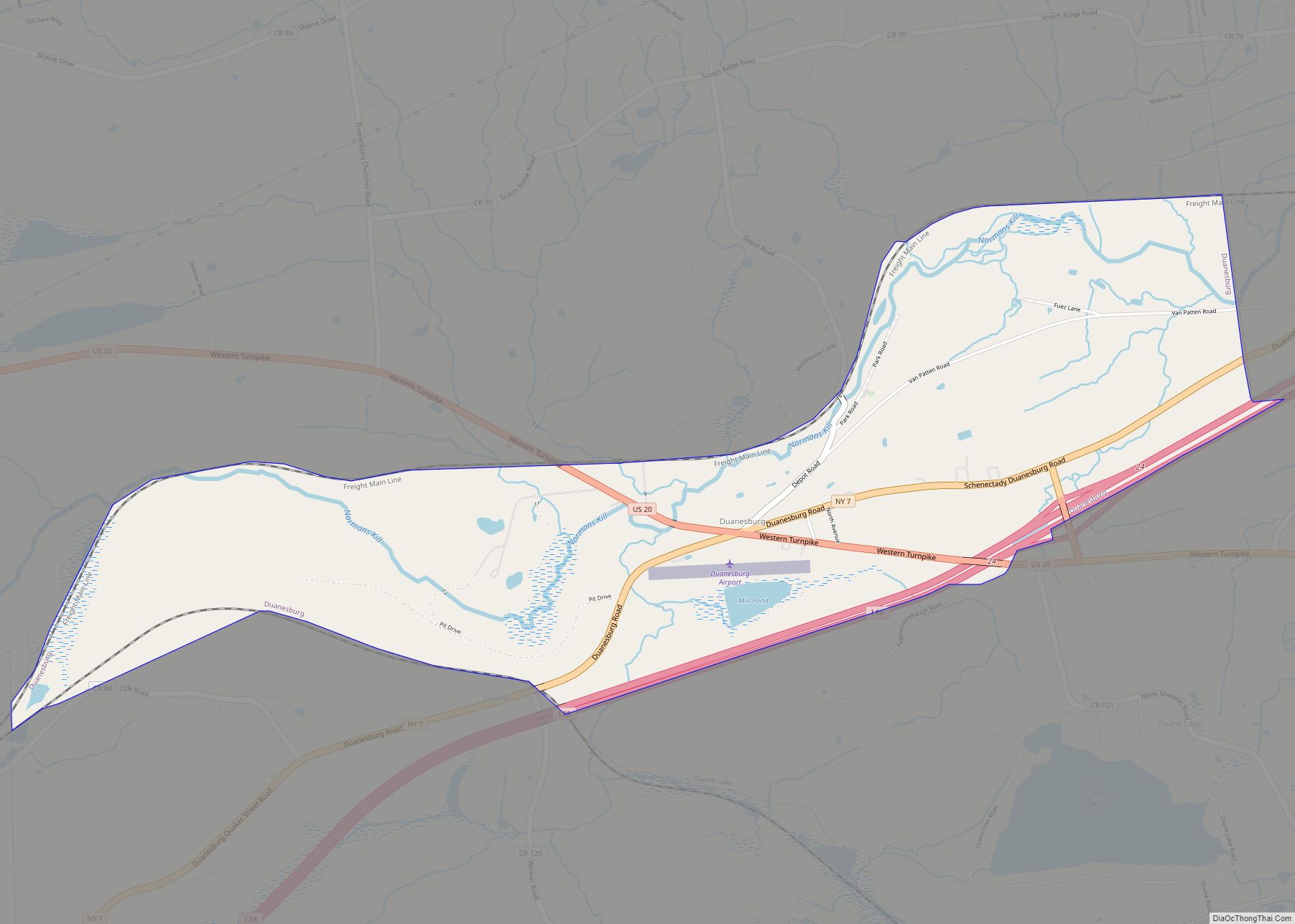 Map of Duanesburg CDP