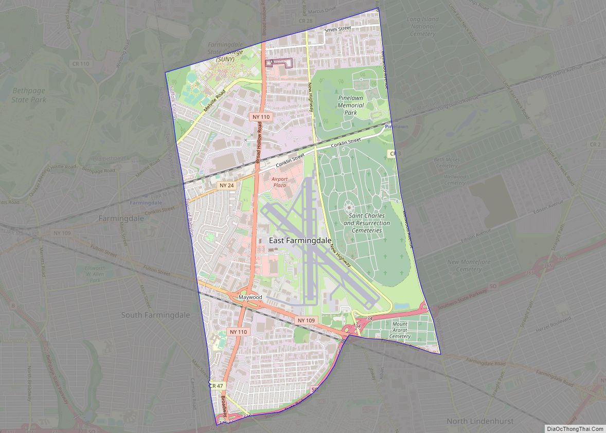 Farmingdale, New York (NY 11735) profile: population, maps, real