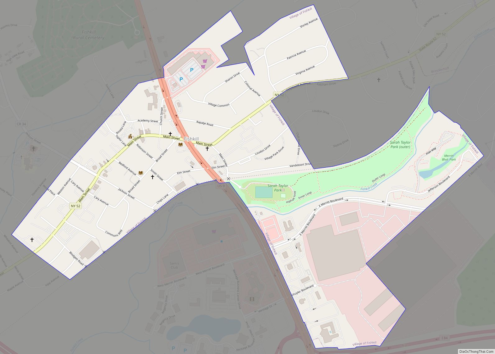 Map of Fishkill village