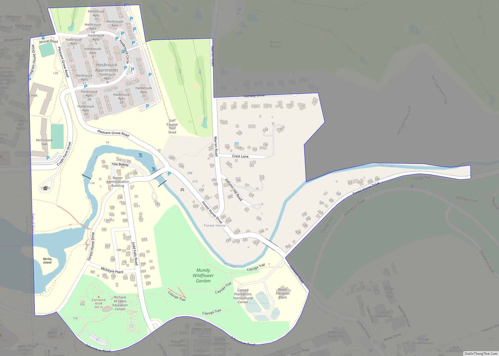 Map of Forest Home CDP