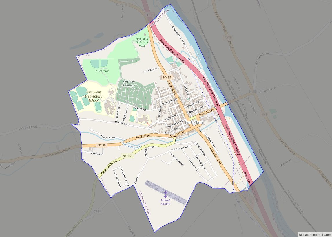 Map of Fort Plain village