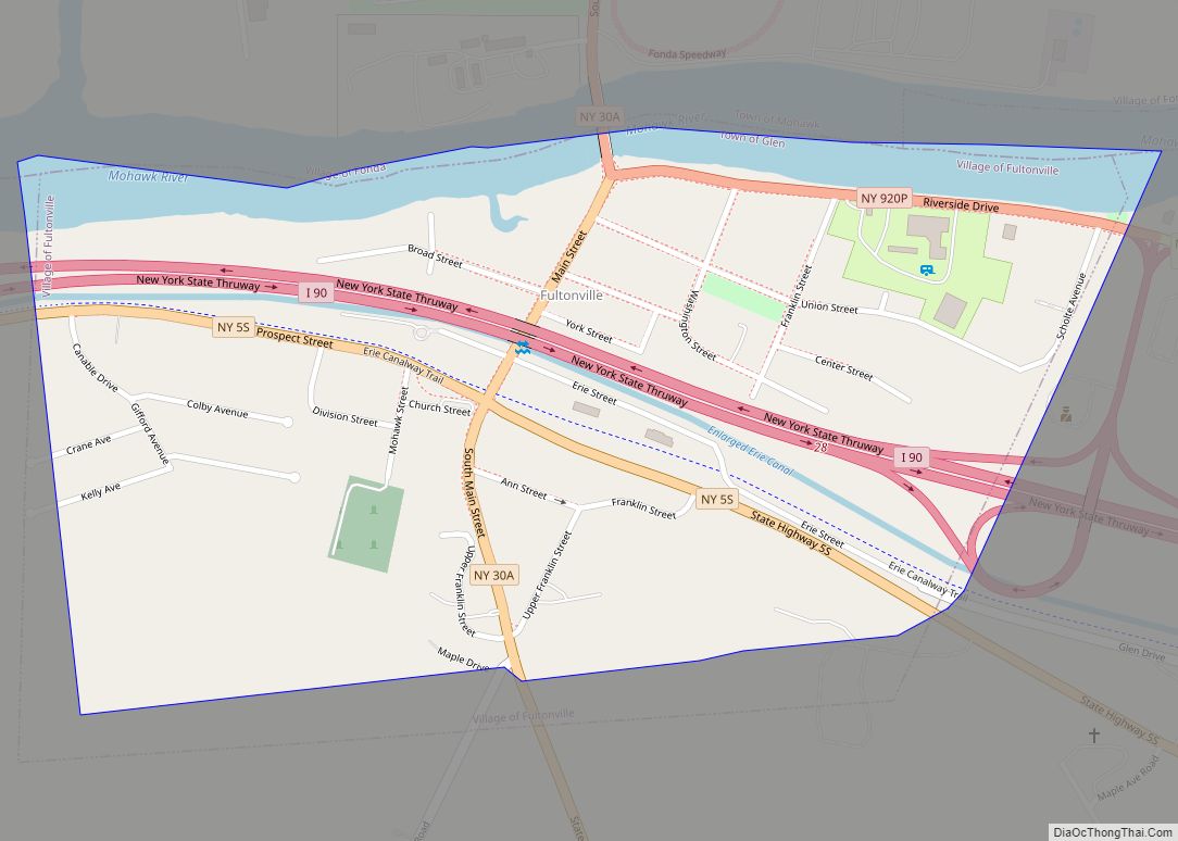 Map of Fultonville village