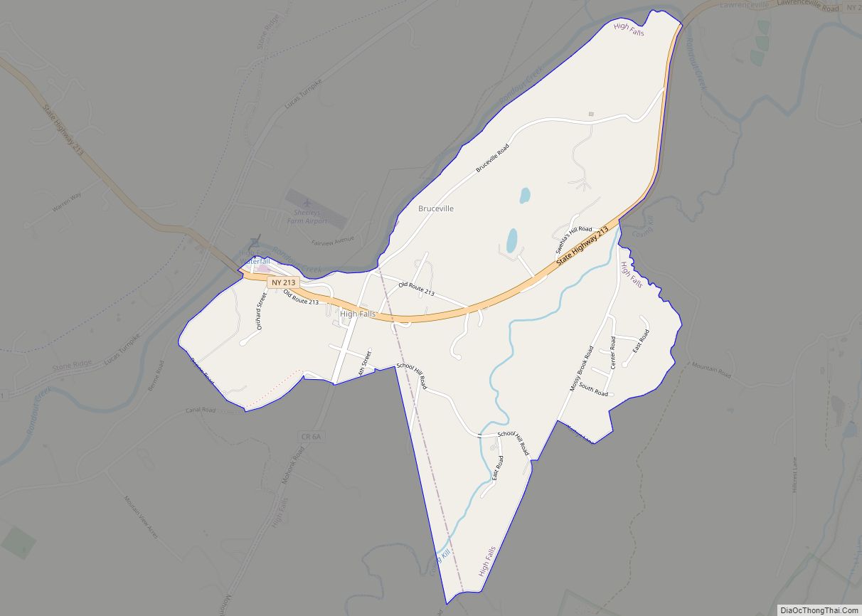Map of High Falls CDP