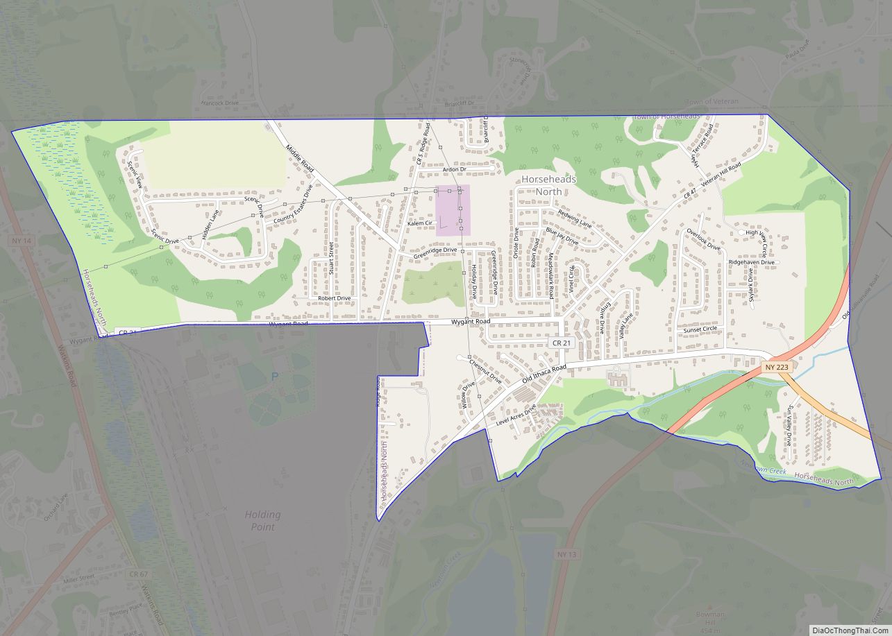 Map of Horseheads North CDP