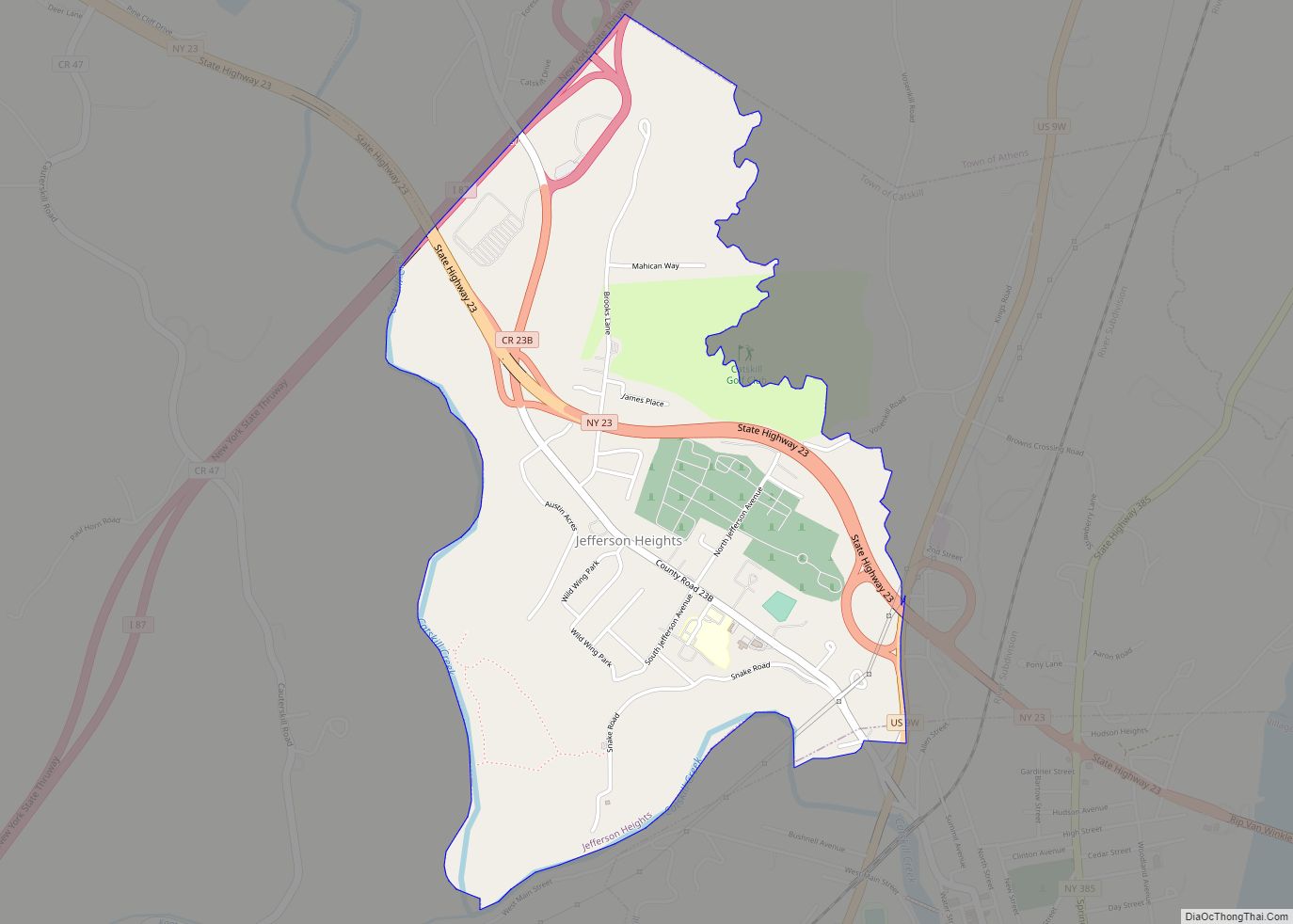 Map of Jefferson Heights CDP