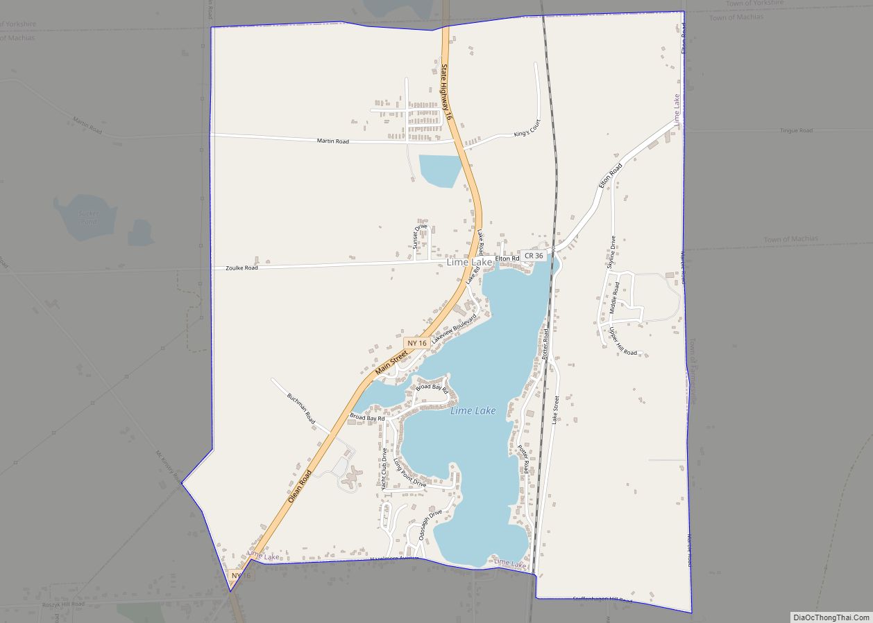 Map of Lime Lake CDP