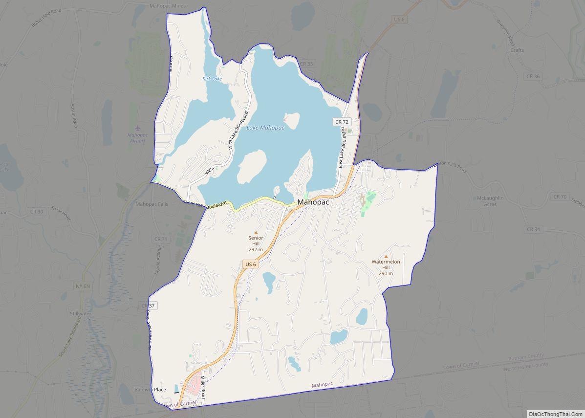 Map of Mahopac CDP