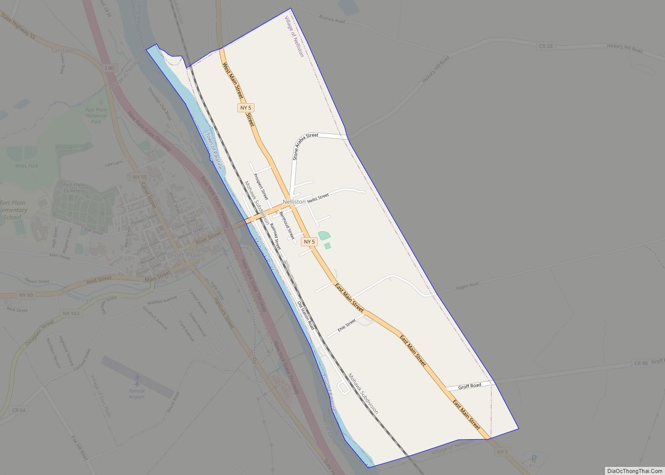 Map of Nelliston village