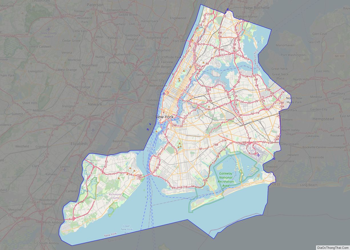 Map of New York city