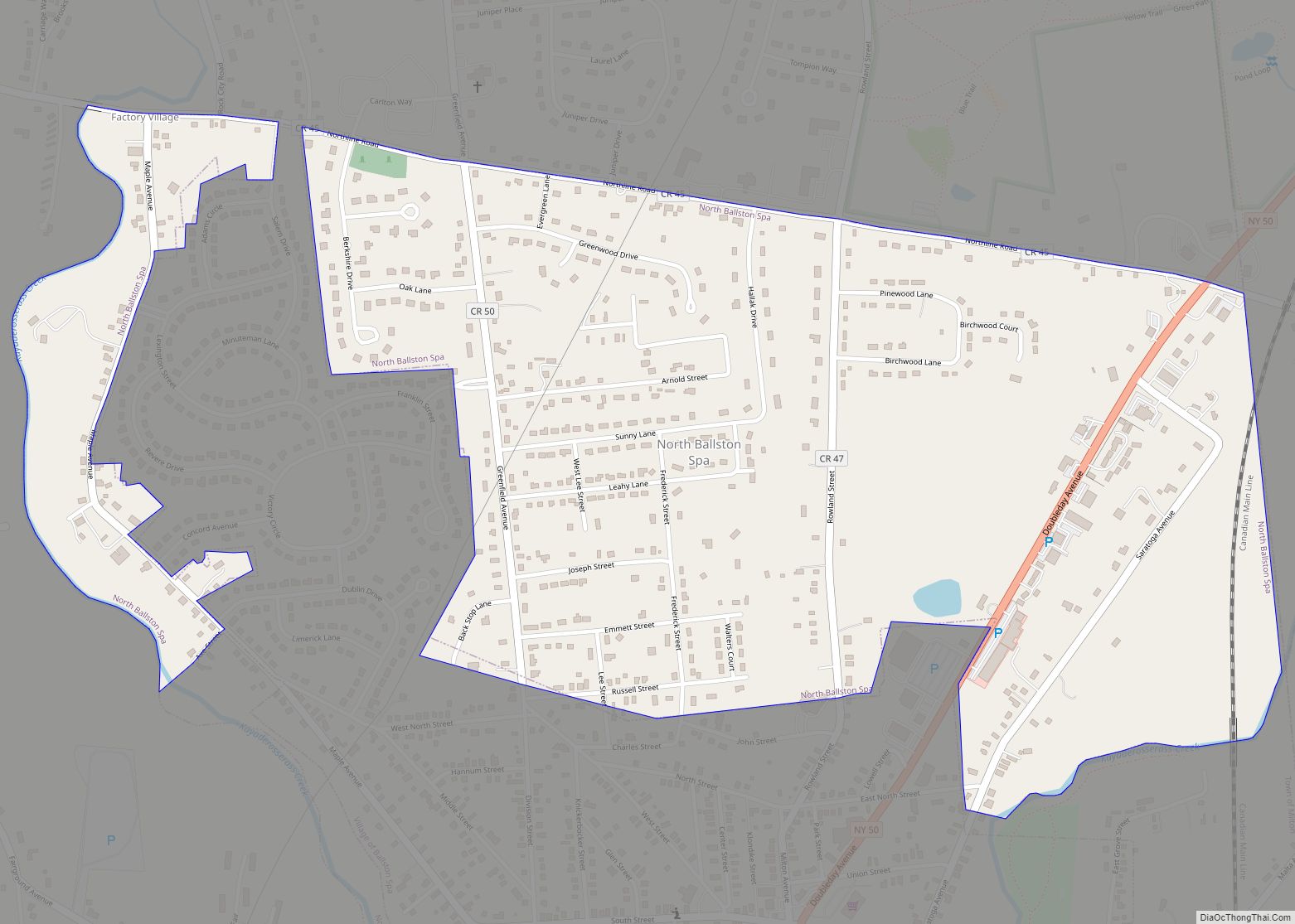 Map of North Ballston Spa CDP