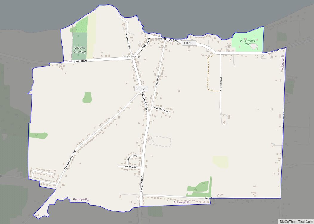 Map of Pultneyville CDP