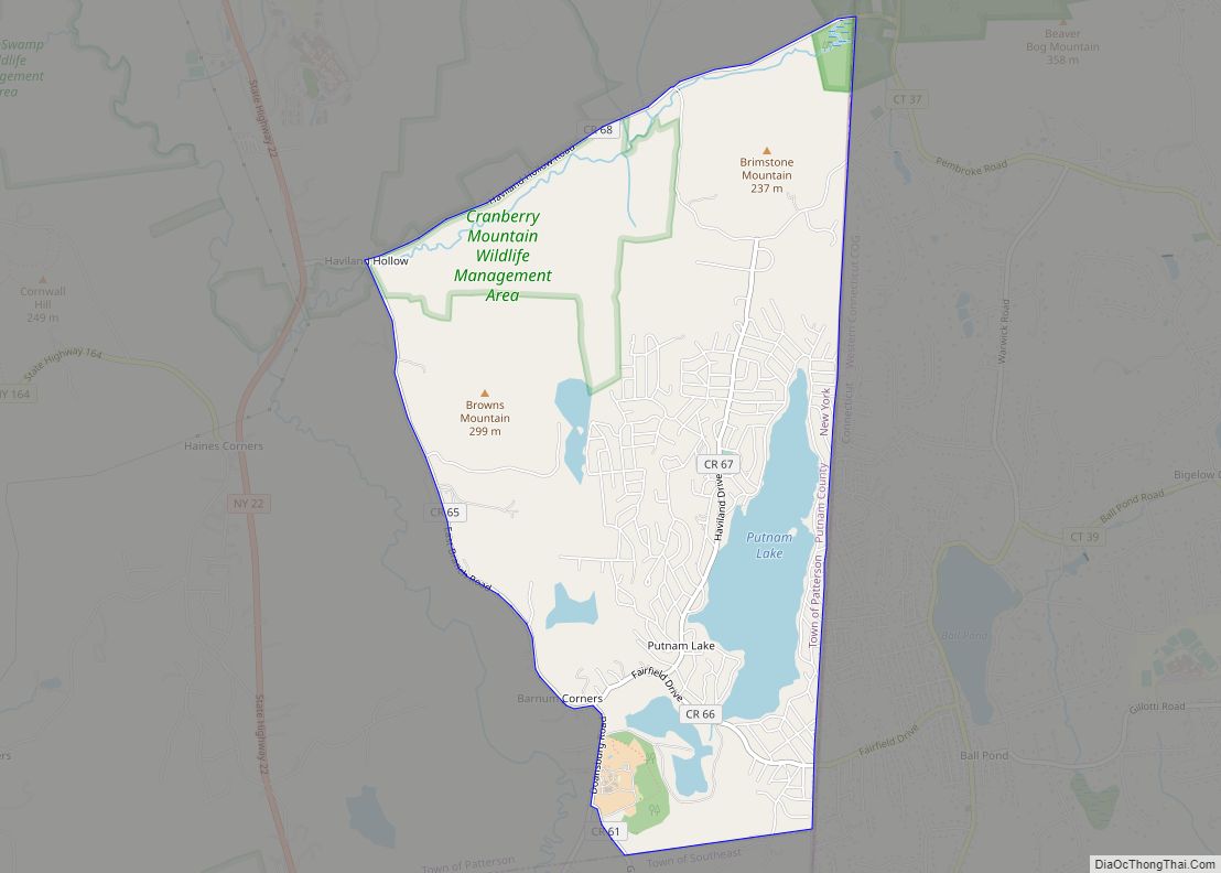 Map of Putnam Lake CDP