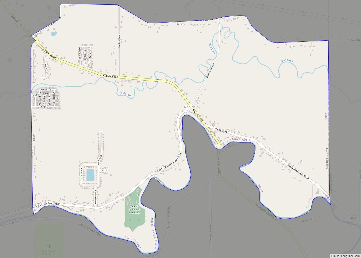 Map of Rapids CDP