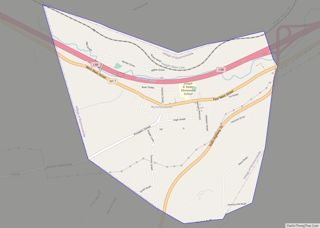 Map of Richmondville village