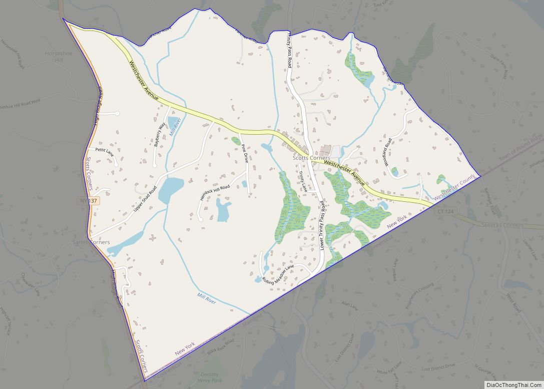 Map of Scotts Corners CDP