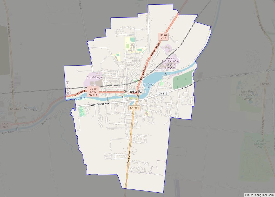 Map of Seneca Falls CDP