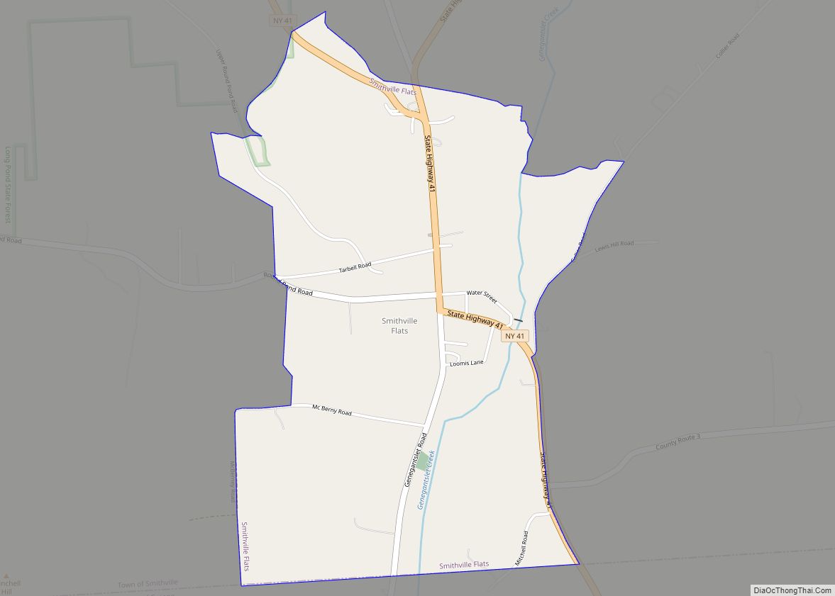 Map of Smithville Flats CDP