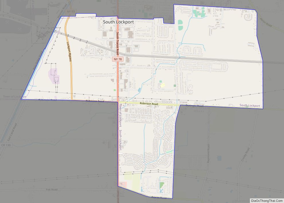 Map of South Lockport CDP