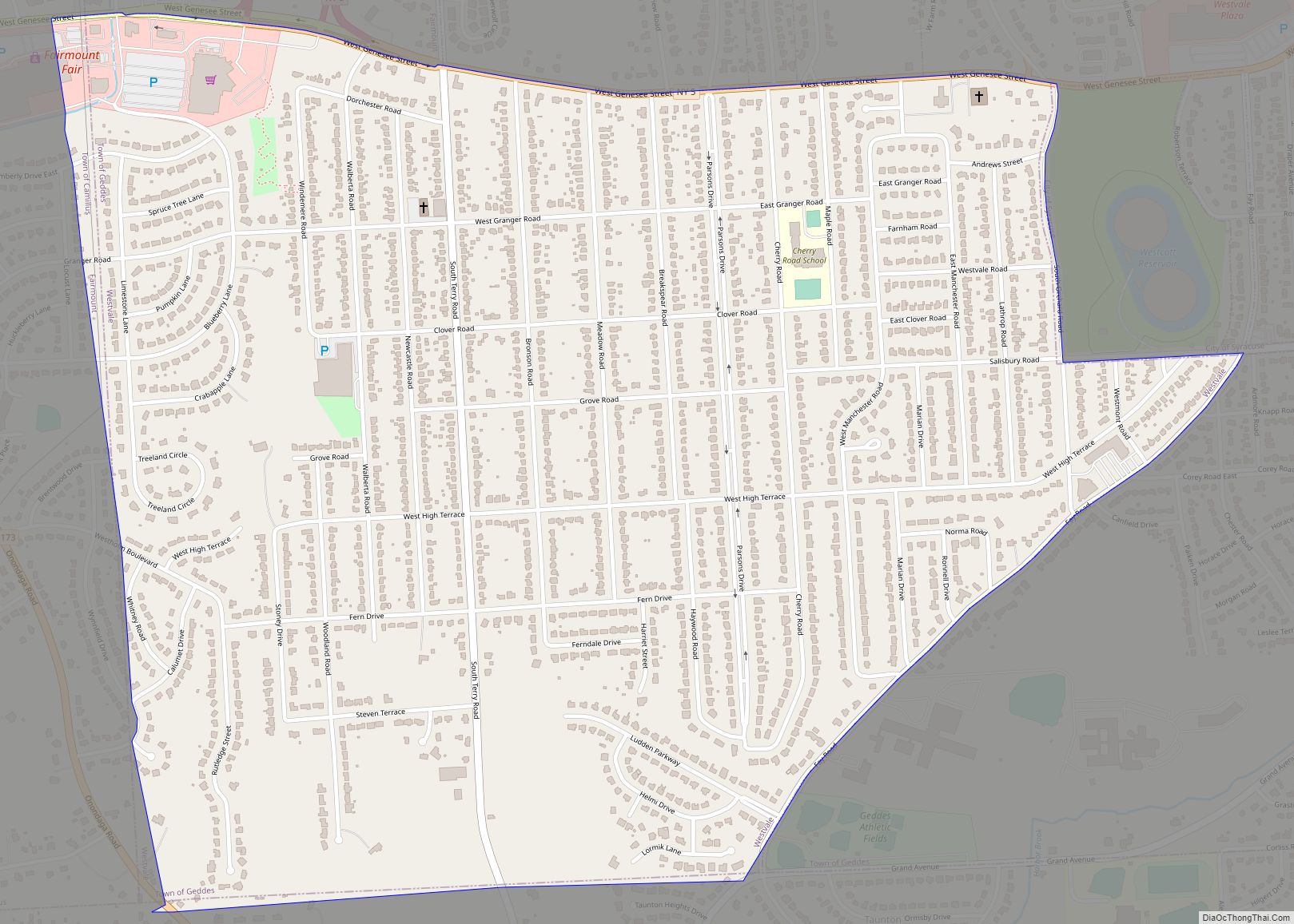 Map of Westvale CDP - Thong Thai Real