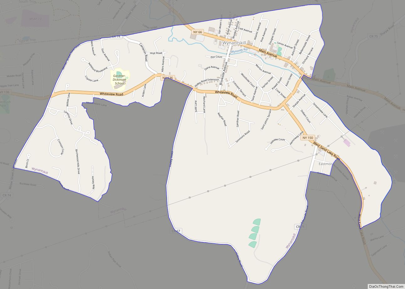 Map of Wynantskill CDP