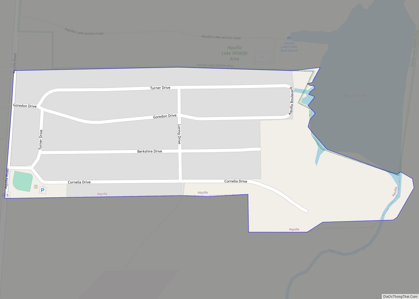 Map of Aquilla village