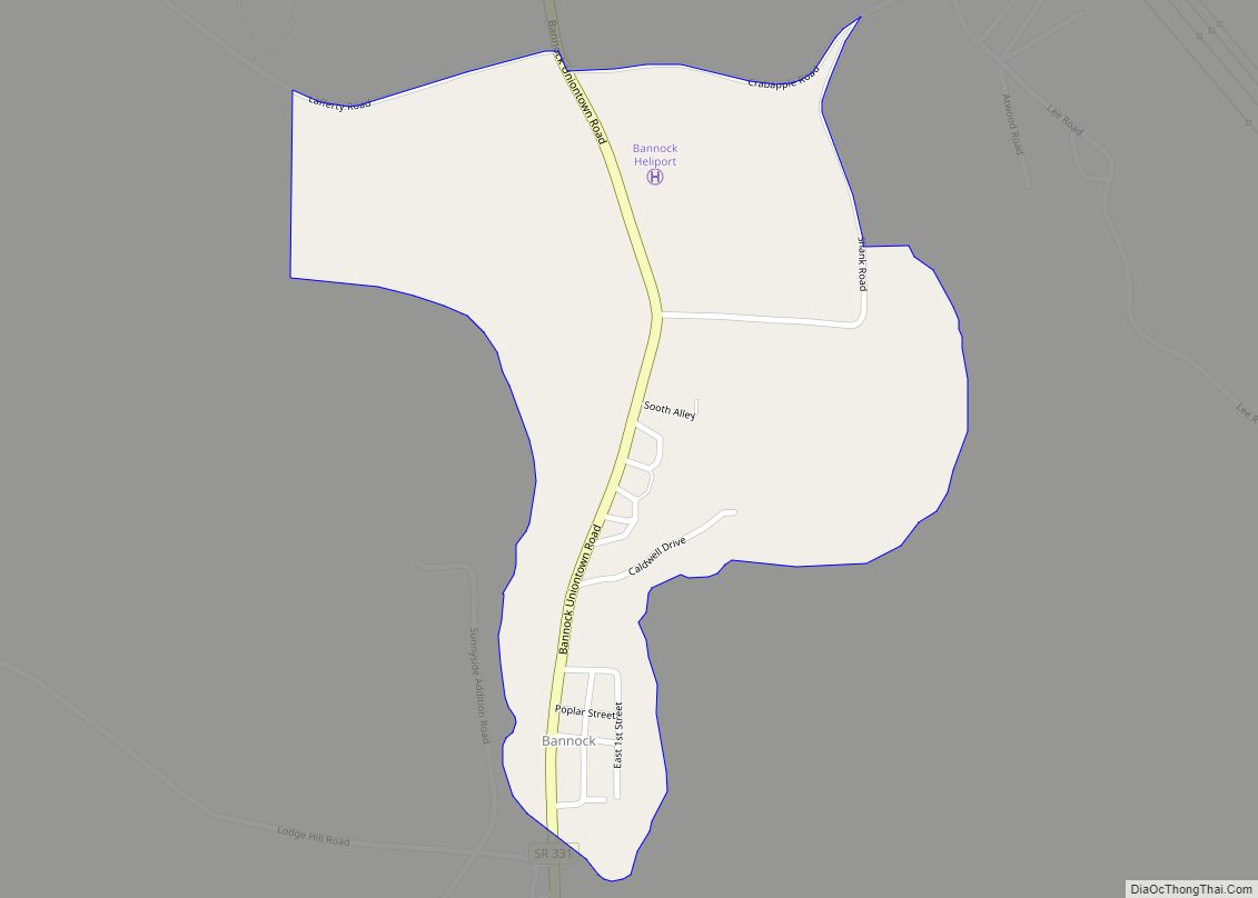 Map of Bannock CDP