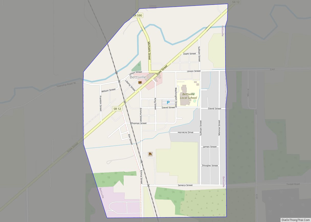 Map of Bettsville village