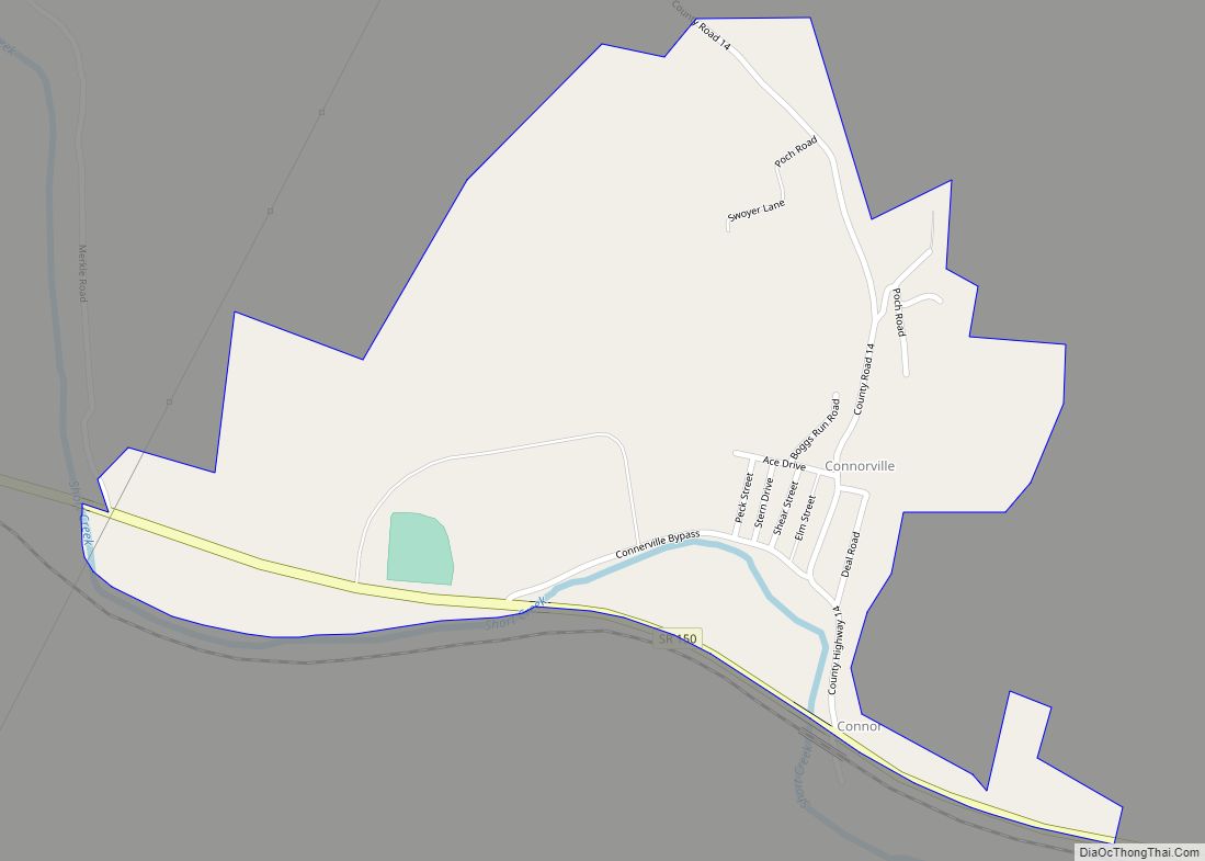 Map of Connorville CDP