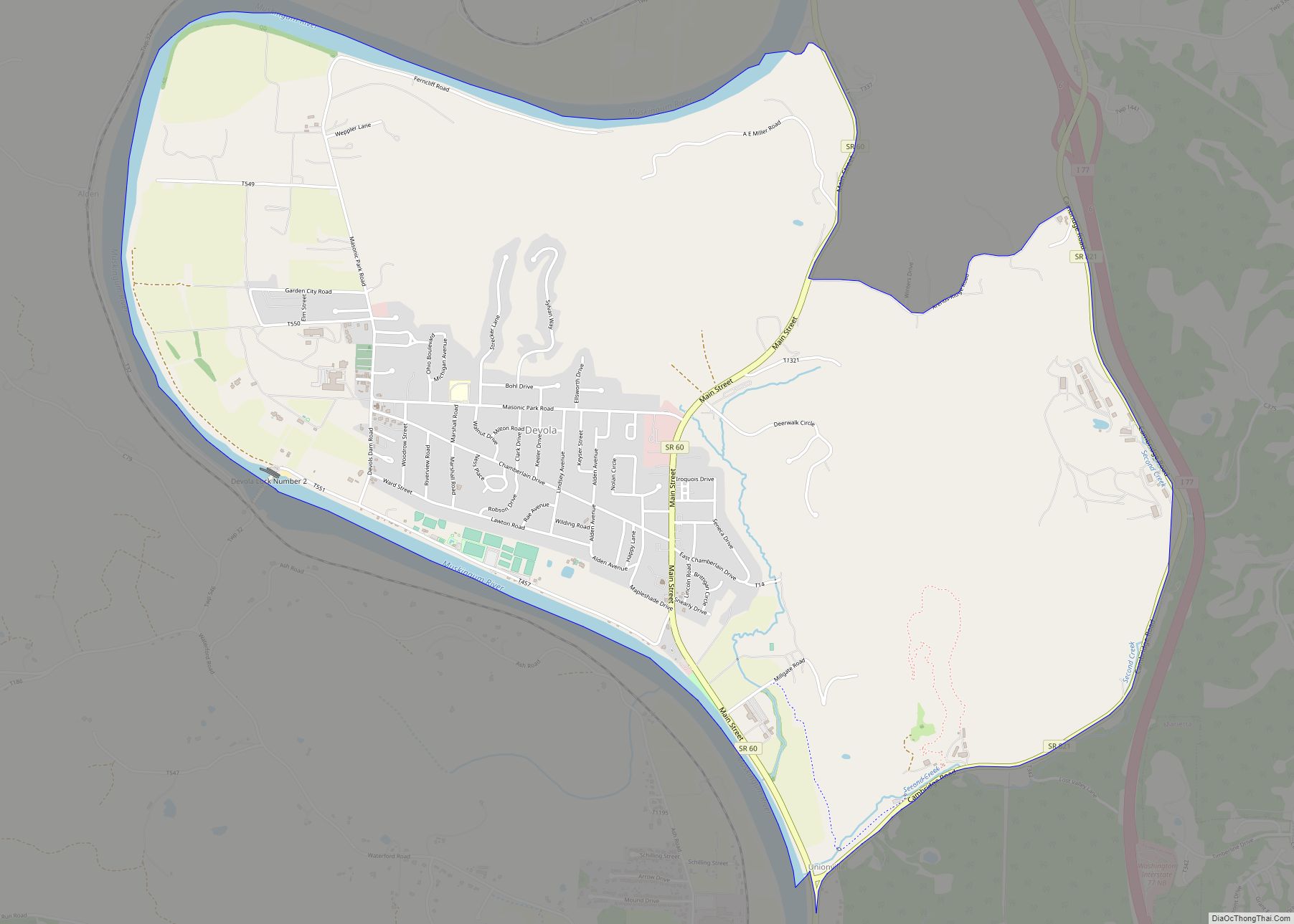 Map of Devola CDP