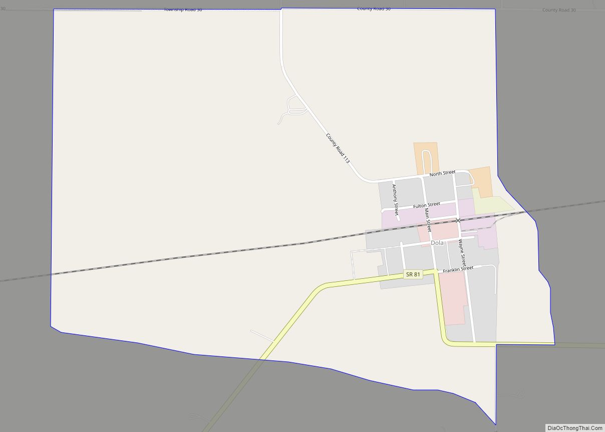 Map of Dola CDP
